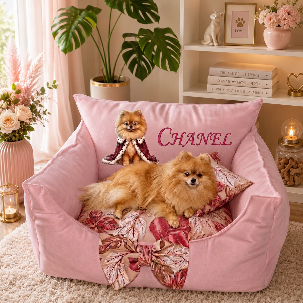 Cuccia per Cani Personalizzabile Cotone - Nome Ricamato